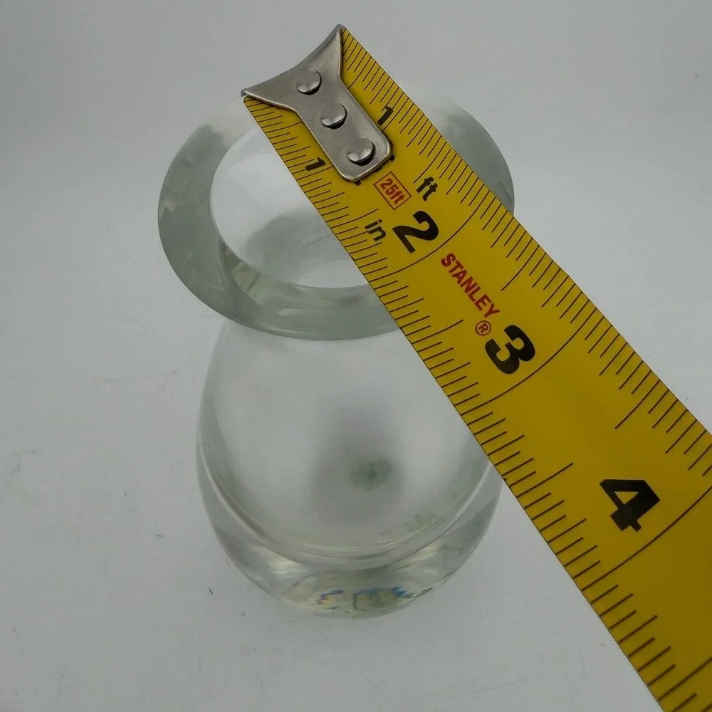Williams Sonoma Clear Grande Cuisine Glass Bud Vase Made in Poland